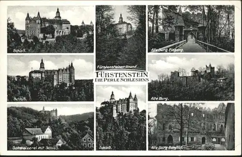 Fuerstenstein Schlesien Schloss Schweizerei Burg Fuerstensteiner Grund  *