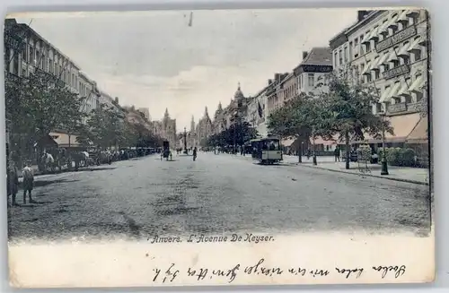 Anvers Antwerpen Anvers Avenue de Keyser Strassenbahn x /  /