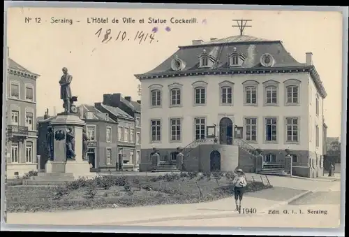 Seraing Seraing Statue Cockerill Hotel de Ville * /  /