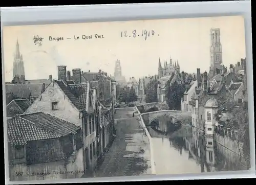 Bruges Flandre Bruges Quai Vert x /  /