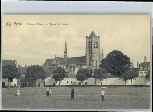 Ypres Ypern West Vlaanderen Ypres Plaine Amour Eglise St. Martin * /  /