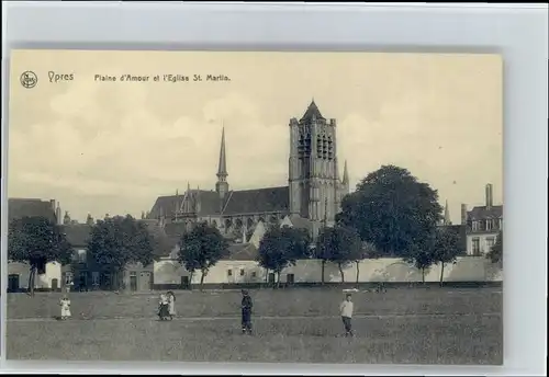 Ypres Ypern West Vlaanderen Ypres Plaine Amour Eglise St. Martin * /  /