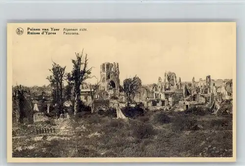 Yper Yper Ypres Ruines Puinen * /  /
