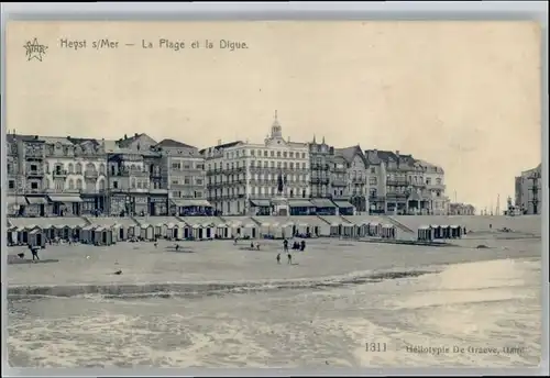 Heyst-sur-Mer Flandre Plage Digue * /  /