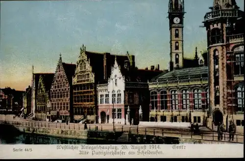 Gent Gand Flandre Gent Patrizierhaus Scheldenufer * /  /