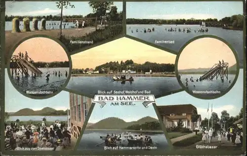 Bad Hammer See Familienbad Wasserrutschbahn Gluecksbazar  *