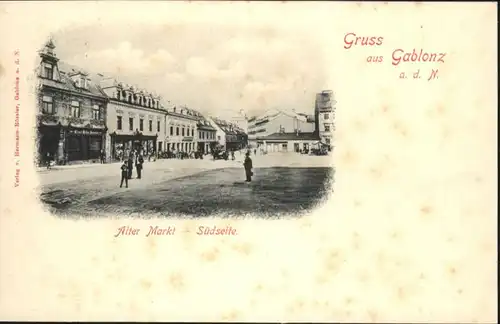 Gablonz Neisse Tschechien Alter Markt Suedseite * / Jablonec nad nisou /