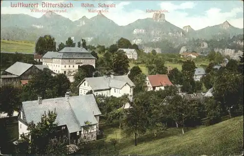 Dittersbach Wilhelminenwand Marienfels Rabenstein *