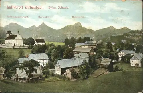 Dittersbach Wilhelminenwand Marienfels Rabenstein *