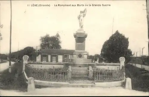 Lege-Cap-Ferret Lege Monument Morts Grande Guerre * / Lege-Cap-Ferret /Arrond. d Arcachon