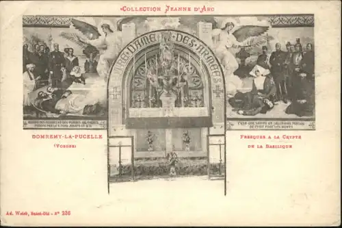 Domremy-la-Pucelle Vosges Collection Jeanne d'Arc Fresques Crypte Basilique * / Domremy-la-Pucelle /Arrond. de Neufchateau