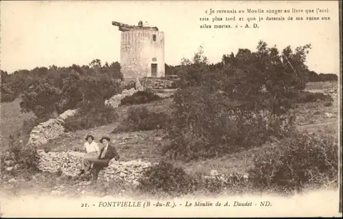 Fontvieille Moulin de A. Daudet / Fontvieille /Arrond. d Arles