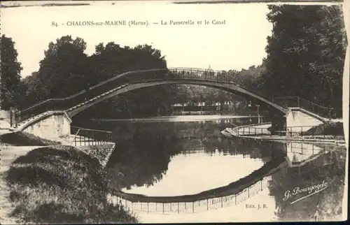 Chalons-sur-Marne Ardenne Passerelle Canal * / Chalons en Champagne /Marne