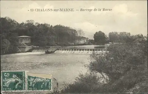 Chalons-sur-Marne Ardenne Barrage Marne x / Chalons en Champagne /Marne