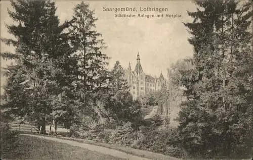 Saargemuend Saargemuend Lothringen Anlage Hospital x / Sarreguemines /Arrond. de Sarreguemines