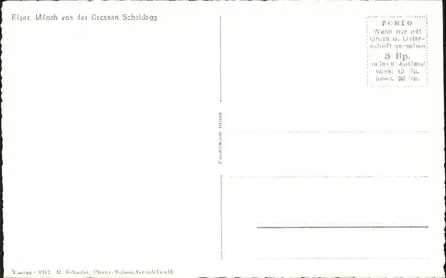 Eiger Grindelwald Eiger Moench Grossen Scheidegg * / Eiger /Rg. Grindelwald
