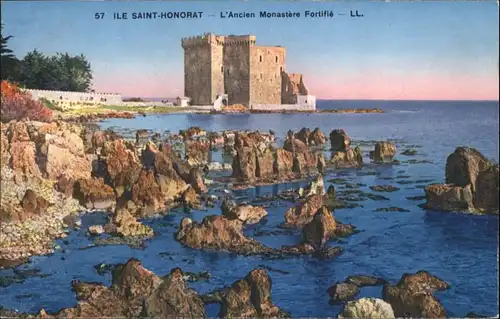 Ile Saint-Honorat Alpes Maritimes Monastere Fortifie * / Cannes /Arrond. de Grasse