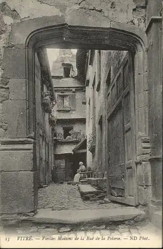 Vitre d Ille-et-Vilaine Vitre Maison Rue Poterie * / Vitre /Arrond. de Rennes