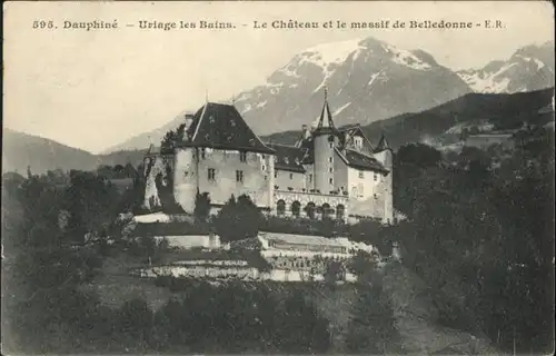 Uriage-les-Bains Isere Dauphine Chateau Massif Belledonne x / Vaulnaveys-le-Haut /Arrond. de Grenoble
