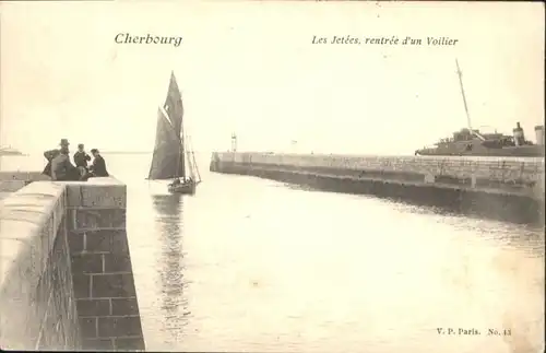 Cherbourg Octeville Basse Normandie Jetee Voilier  x / Cherbourg-Octeville /Arrond. de Cherbourg