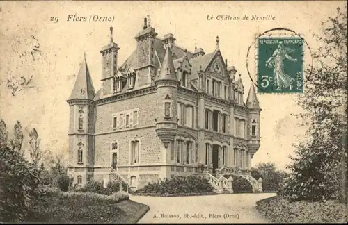 Flers Orne Chateau Neuville x / Flers /Arrond. d Argentan