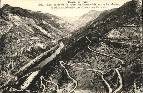 Gorges du Tarn Route Causse-Mejean Malene * / Le Rozier /Arrond. de Florac