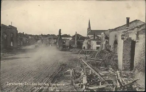 Domevre-en-Haye Zerstoerung Dorf / Domevre-en-Haye /Arrond. de Toul