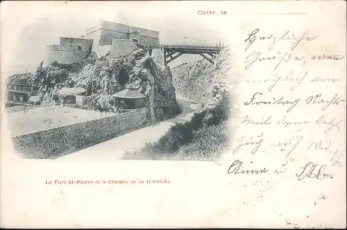 Sete Herault Cette le Fort Saint-Pierre le Chemin de la Corniche x / Sete /Arrond. de Montpellier