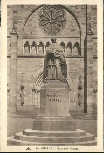 Obernai Bas Rhin Obernai Monument Freppel * / Obernai /Arrond. de Selestat-Erstein