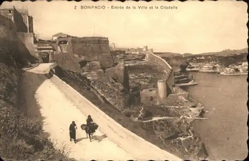 Bonifacio Corse du Sud Entree Ville Citadelle Esel * / Bonifacio /Arrond. de Sartene