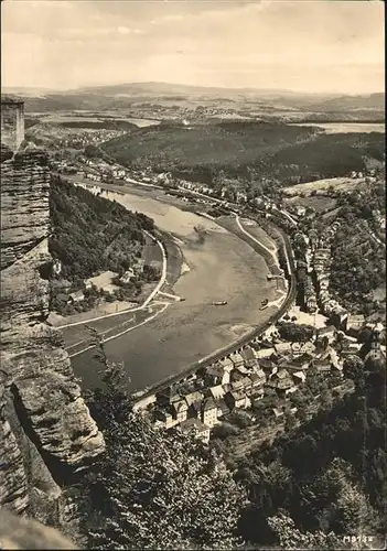 Saechsische Schweiz Festung Koenigsstein Ausblick