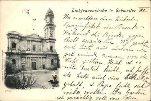 Gebweiler Elsass Liebfrauenkirche x / Guebwiller /Arrond. de Guebwiller