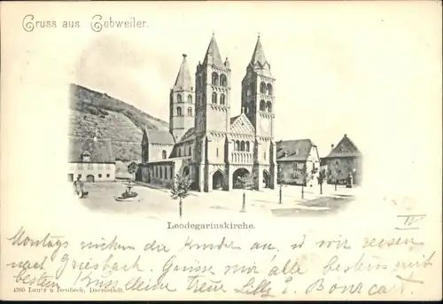 Gebweiler Elsass Leodegariuskirche x / Guebwiller /Arrond. de Guebwiller
