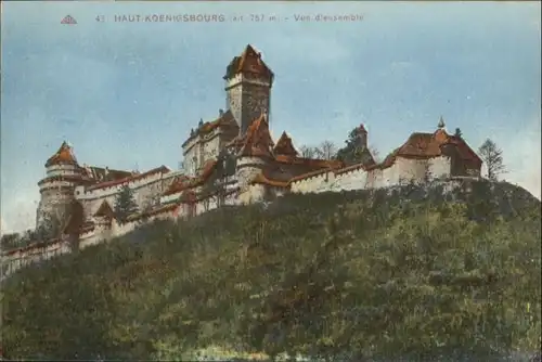 Haut-Koenigsbourg Hohkoenigsburg Haut-Koenigsbourg Vue d'ensemble * / Orschwiller /Arrond. de Selestat-Erstein