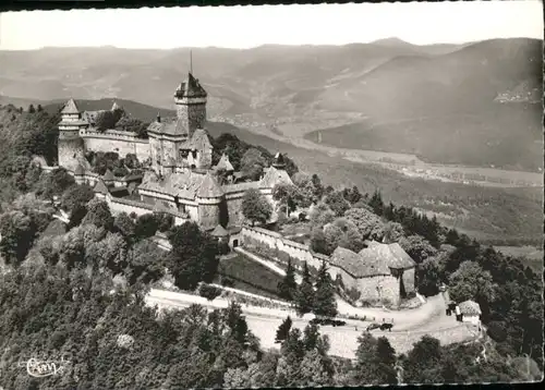 Haut-Koenigsbourg Hohkoenigsburg Haut-Koenigsbourg Vue generale aerienne du Chateau Fliegeraufnahme Burg * / Orschwiller /Arrond. de Selestat-Erstein