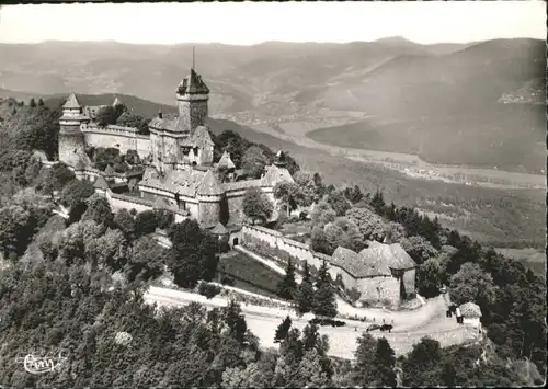 Haut-Koenigsbourg Hohkoenigsburg Haut-Koenigsbourg Vue generale aerienne du Chateau Fliegeraufnahme Burg * / Orschwiller /Arrond. de Selestat-Erstein