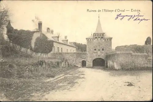 Luxemburg Wallonie Orval Ruines Abbaye Entree * / Aarle /Aarlen