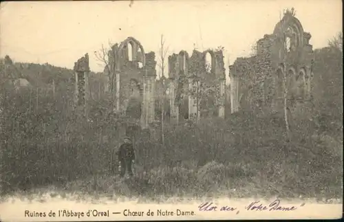 Luxemburg Wallonie Orval Ruines Abbaye Coeur Notre Dame * / Aarle /Aarlen