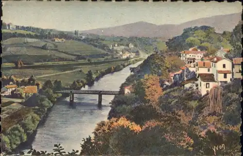 Cambo-les-Bains Bruecke Kuenstler Yvon *