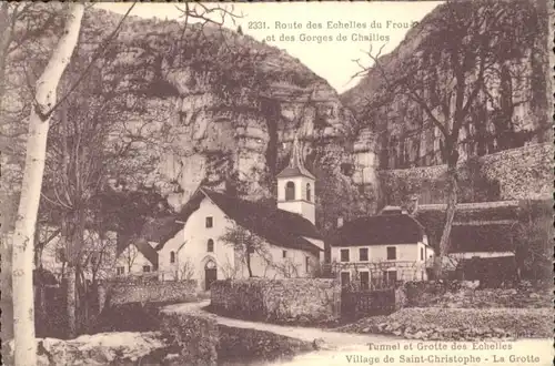 Saint-Christophe Chambery Grotte Route des Echelles du Frou Gorges de Chailles / Saint-Christophe /Arrond. de Chambery