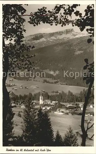 Riezlern Kleinwalsertal Vorarlberg Panorama mit Hoch Ifen Kat. Mittelberg