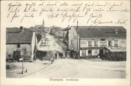 Gravelotte Moselle Dorfstrasse Hotel Gasthof zum Goldenen Ross x / Gravelotte /Arrond. de Metz-Campagne
