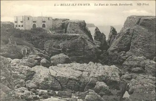 Belle-Ile-en-Mer Le Fort de Sarah Bernhardt * / Ile breton Atlantique /