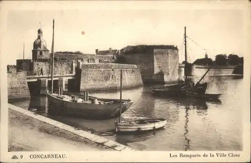 Concarneau Finistere Les Remparts de la Ville Close * / Concarneau /Arrond. de Quimper