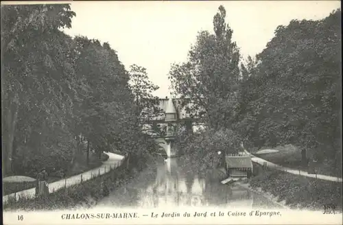 Chalons-sur-Marne Ardenne Jardin Jard Caisse Epargne * / Chalons en Champagne /Marne