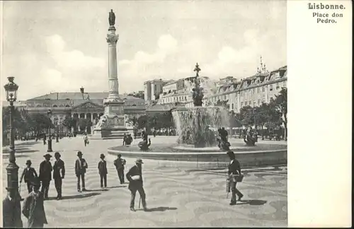 Lisbonne Lissabon Place Pedro *