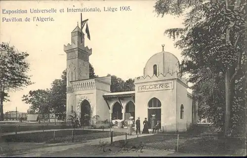 ws66588 Liege Luettich Liege Exposition Universelle Pavillon de l'Algerie x Kategorie. Luettich Alte Ansichtskarten