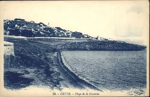 Sete Herault Cette Plage de la Corniche * / Sete /Arrond. de Montpellier