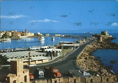 Rhodes Rhodos Greece Rhodes Port Mandraki Hafen x / Rhodes /