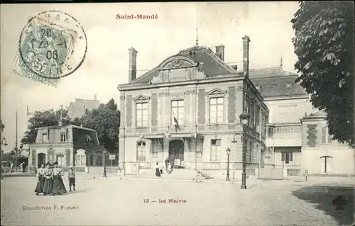 Saint-Mande Val-de-Marne La Mairie x / Saint-Mande /Arrond. de Nogent-sur-Marne